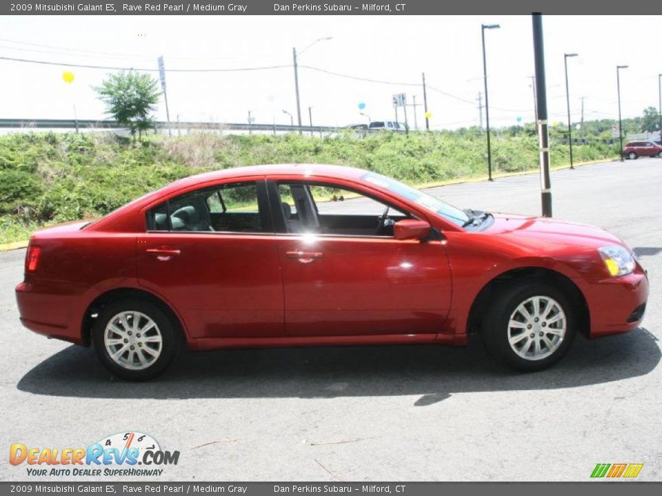 2009 Mitsubishi Galant ES Rave Red Pearl / Medium Gray Photo #4