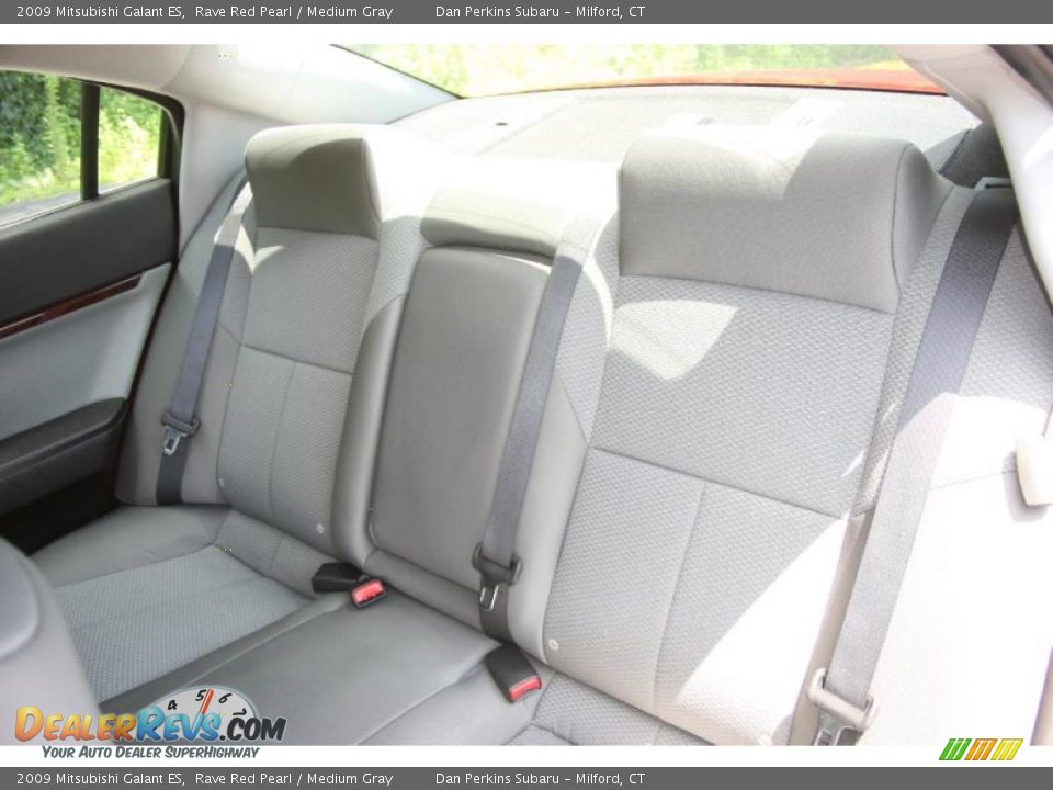 2009 Mitsubishi Galant ES Rave Red Pearl / Medium Gray Photo #12