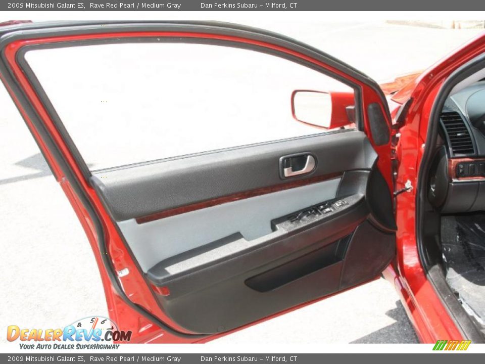 2009 Mitsubishi Galant ES Rave Red Pearl / Medium Gray Photo #13