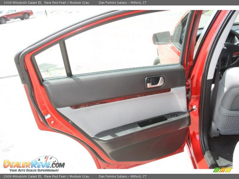 2009 Mitsubishi Galant ES Rave Red Pearl / Medium Gray Photo #14
