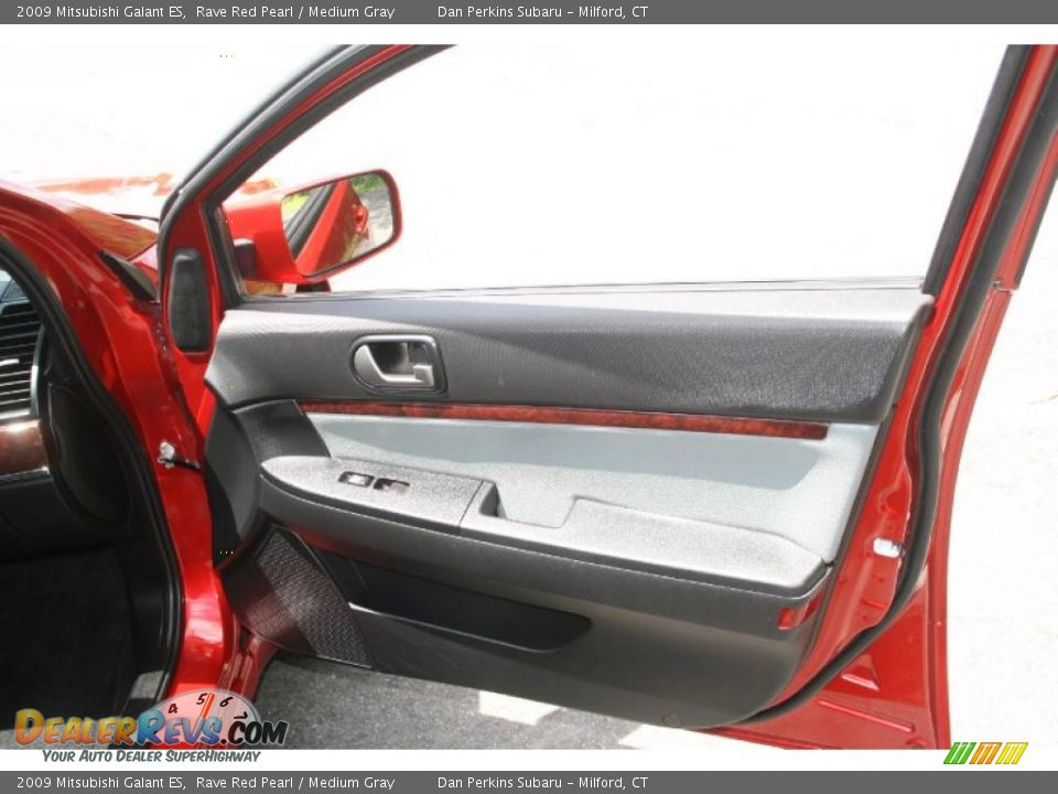 2009 Mitsubishi Galant ES Rave Red Pearl / Medium Gray Photo #16