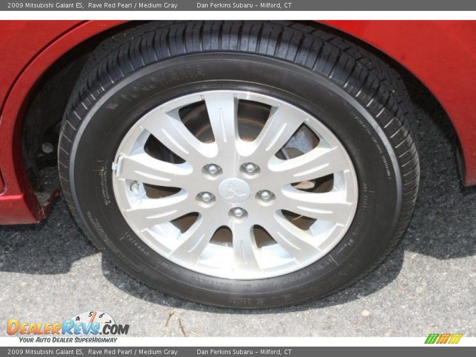 2009 Mitsubishi Galant ES Rave Red Pearl / Medium Gray Photo #20