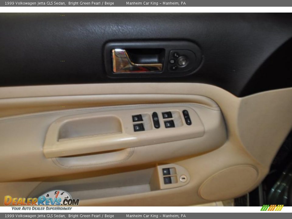 1999 Volkswagen Jetta GLS Sedan Bright Green Pearl / Beige Photo #11