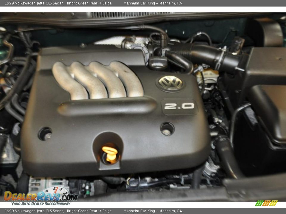 1999 Volkswagen Jetta GLS Sedan Bright Green Pearl / Beige Photo #18