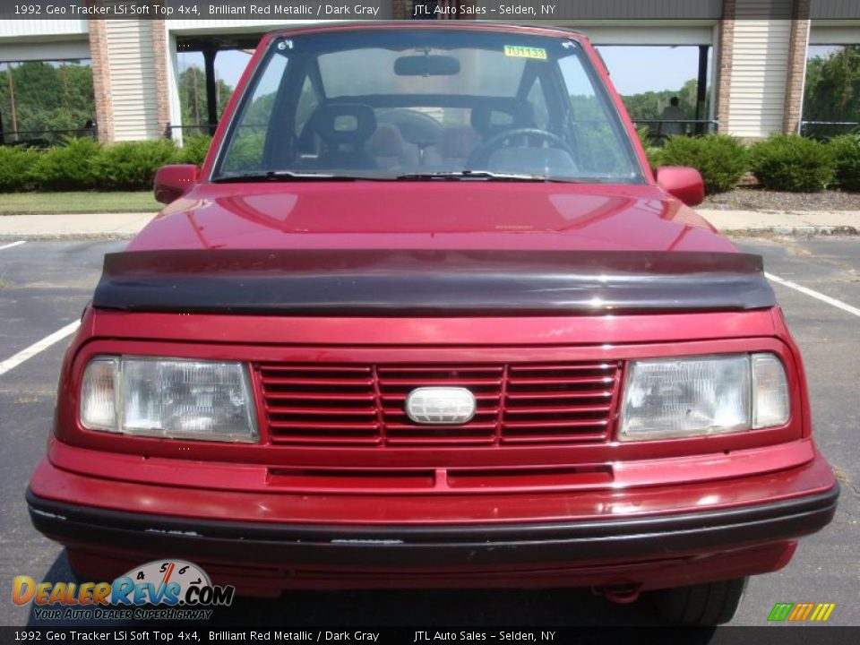 1992 Geo Tracker LSi Soft Top 4x4 Brilliant Red Metallic / Dark Gray Photo #2