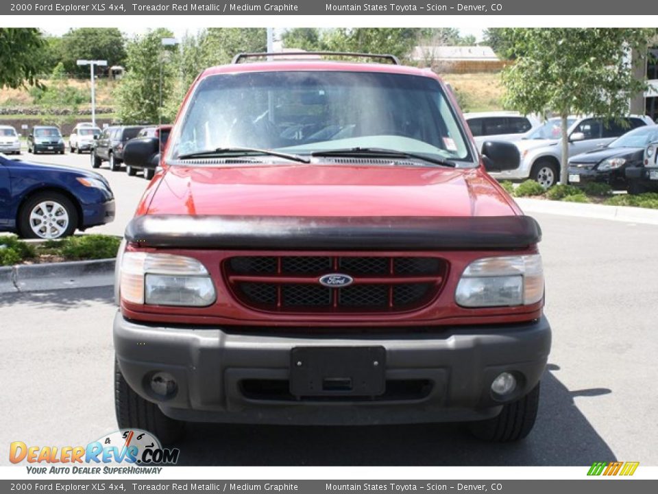 2000 Ford Explorer XLS 4x4 Toreador Red Metallic / Medium Graphite Photo #6