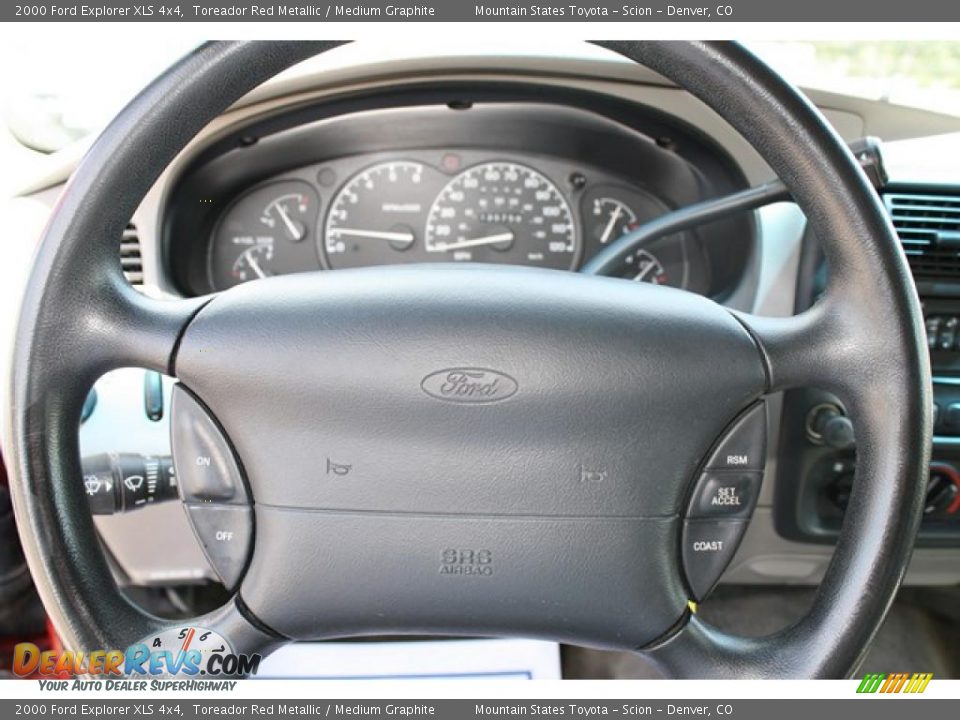 2000 Ford Explorer XLS 4x4 Toreador Red Metallic / Medium Graphite Photo #15