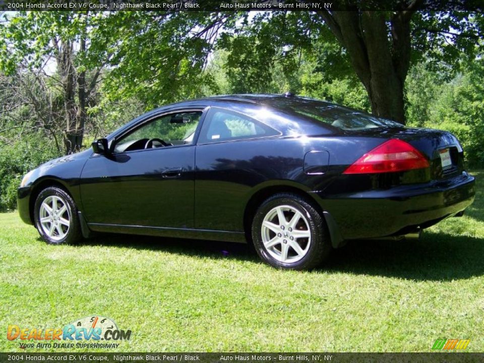 2004 Honda Accord EX V6 Coupe Nighthawk Black Pearl / Black Photo #4
