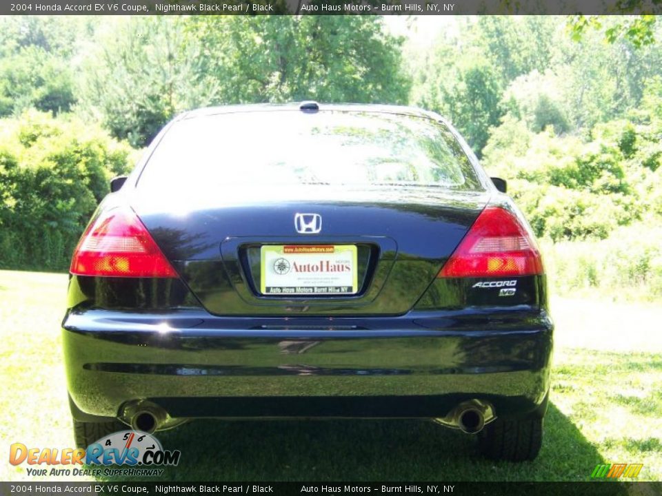 2004 Honda Accord EX V6 Coupe Nighthawk Black Pearl / Black Photo #5