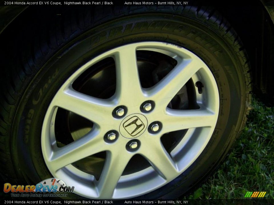 2004 Honda Accord EX V6 Coupe Nighthawk Black Pearl / Black Photo #8