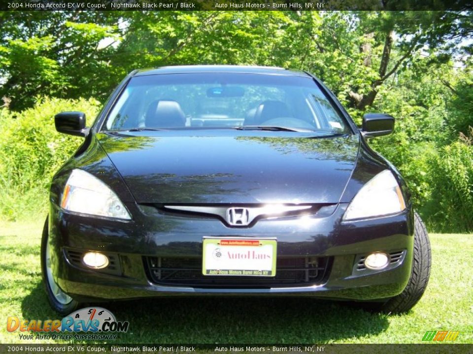2004 Honda Accord EX V6 Coupe Nighthawk Black Pearl / Black Photo #13