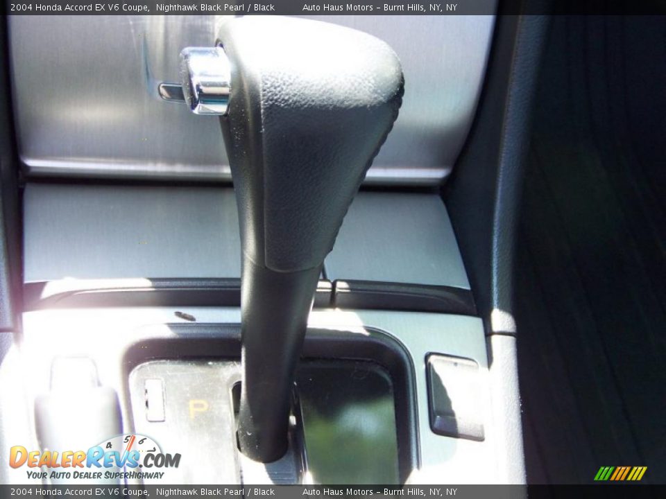 2004 Honda Accord EX V6 Coupe Nighthawk Black Pearl / Black Photo #17