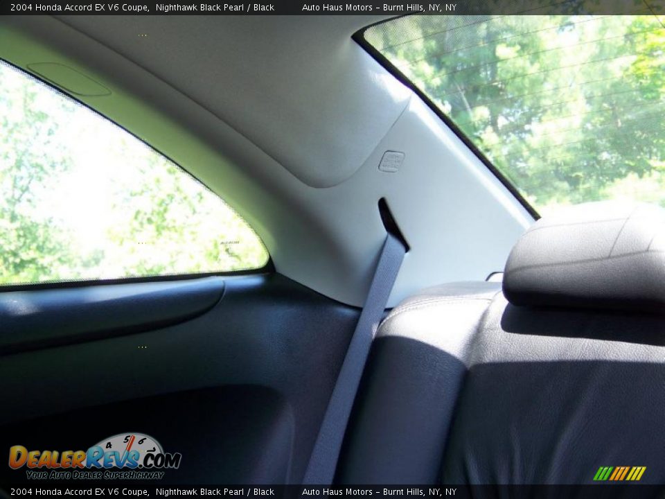 2004 Honda Accord EX V6 Coupe Nighthawk Black Pearl / Black Photo #18