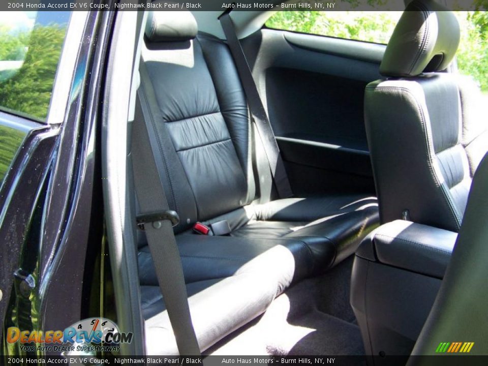 2004 Honda Accord EX V6 Coupe Nighthawk Black Pearl / Black Photo #23