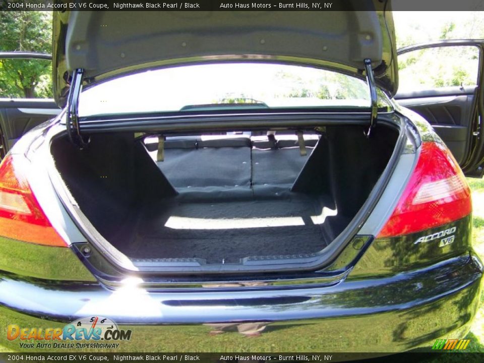 2004 Honda Accord EX V6 Coupe Nighthawk Black Pearl / Black Photo #27