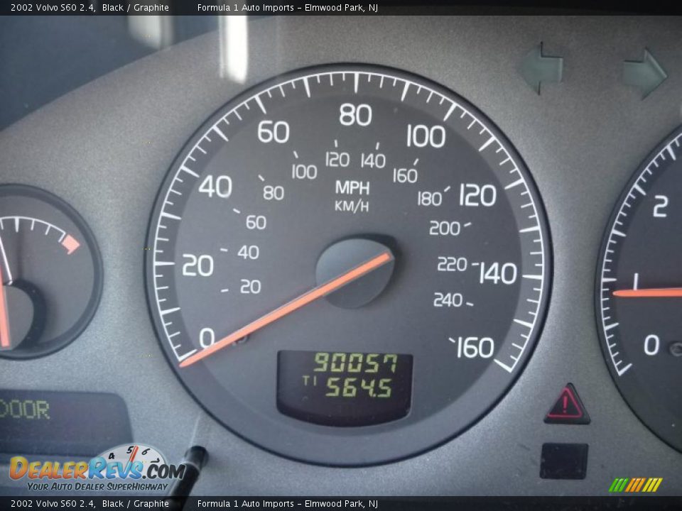 2002 Volvo S60 2.4 Black / Graphite Photo #5