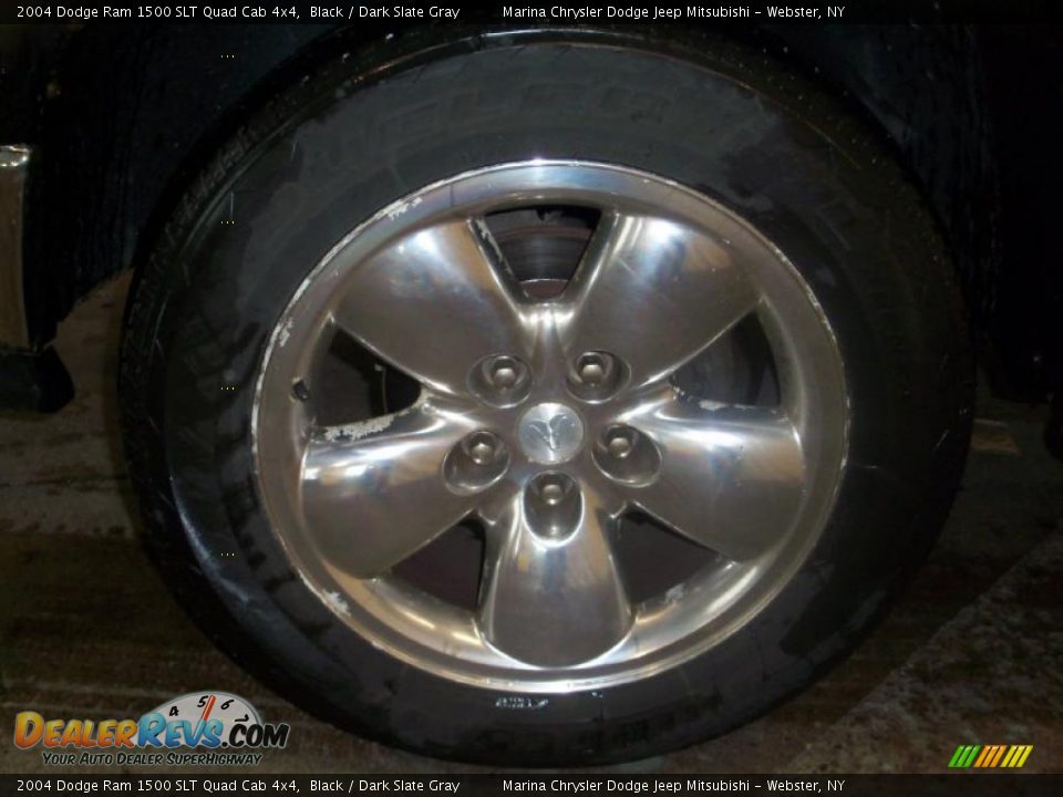 2004 Dodge Ram 1500 SLT Quad Cab 4x4 Black / Dark Slate Gray Photo #9