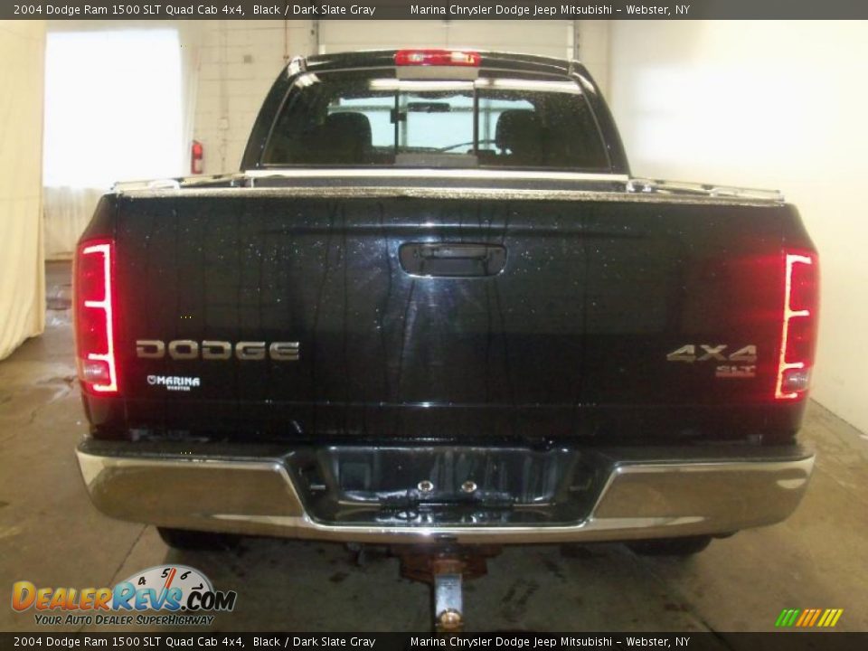 2004 Dodge Ram 1500 SLT Quad Cab 4x4 Black / Dark Slate Gray Photo #11