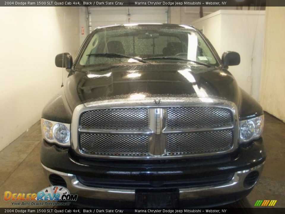 2004 Dodge Ram 1500 SLT Quad Cab 4x4 Black / Dark Slate Gray Photo #14