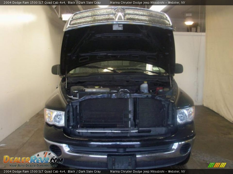 2004 Dodge Ram 1500 SLT Quad Cab 4x4 Black / Dark Slate Gray Photo #15