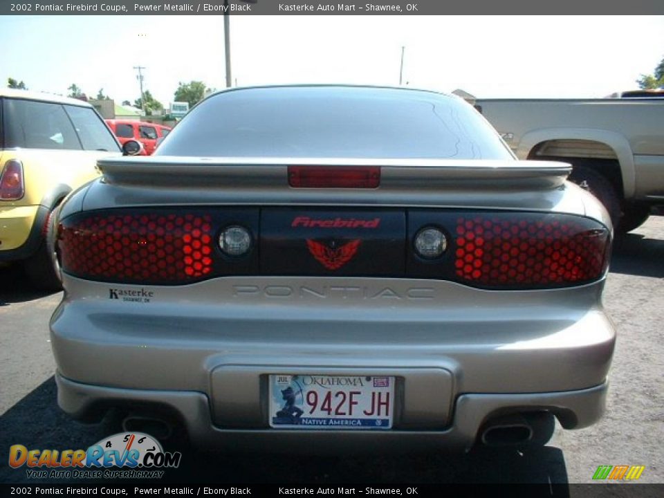 2002 Pontiac Firebird Coupe Pewter Metallic / Ebony Black Photo #4