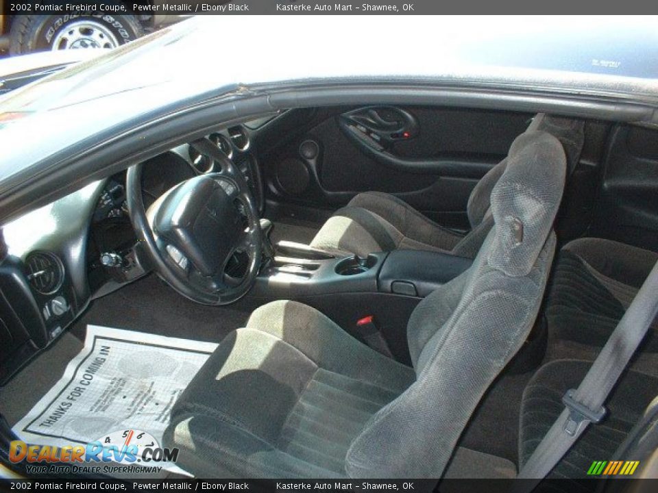 2002 Pontiac Firebird Coupe Pewter Metallic / Ebony Black Photo #8