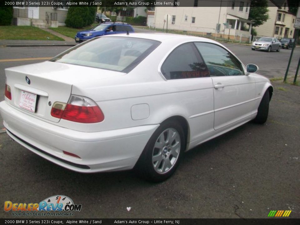 2000 BMW 3 Series 323i Coupe Alpine White / Sand Photo #4