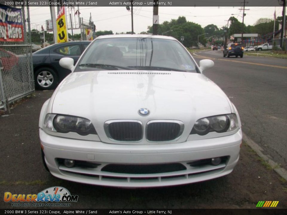 2000 BMW 3 Series 323i Coupe Alpine White / Sand Photo #5