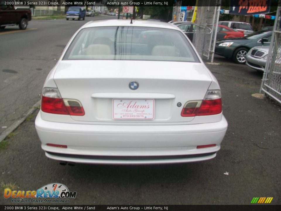 2000 BMW 3 Series 323i Coupe Alpine White / Sand Photo #6