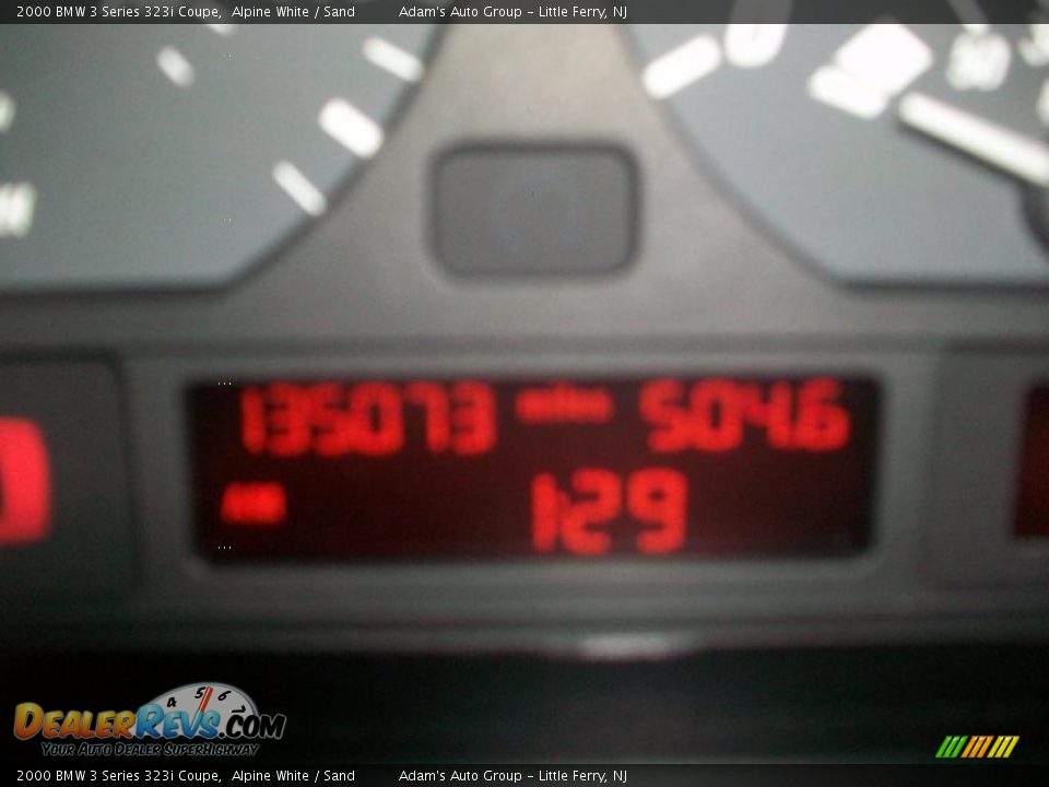 2000 BMW 3 Series 323i Coupe Alpine White / Sand Photo #10