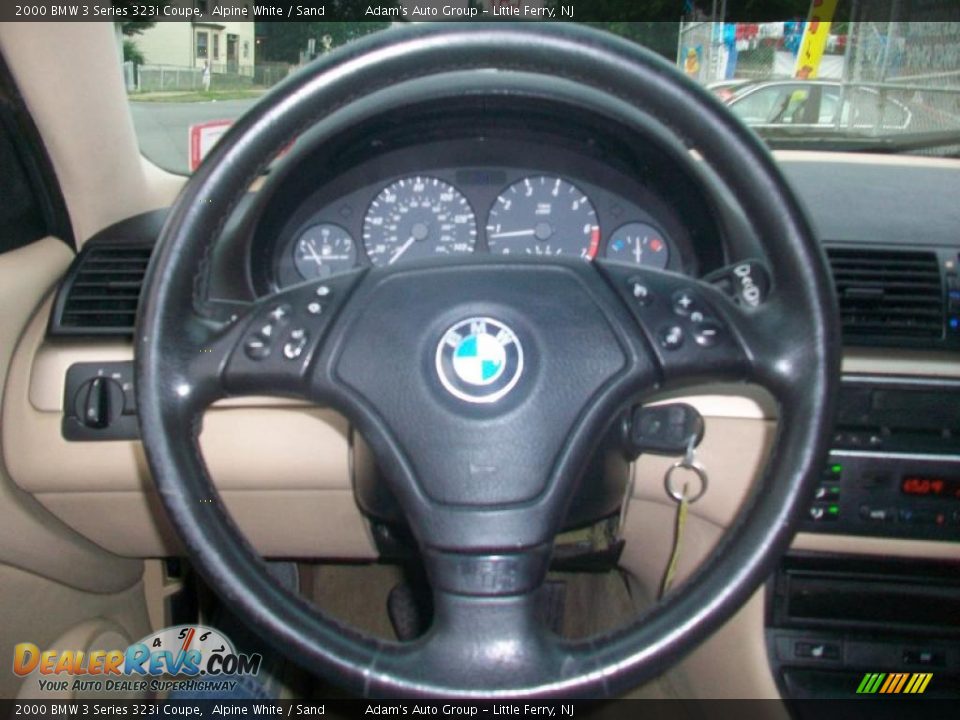 2000 BMW 3 Series 323i Coupe Alpine White / Sand Photo #11