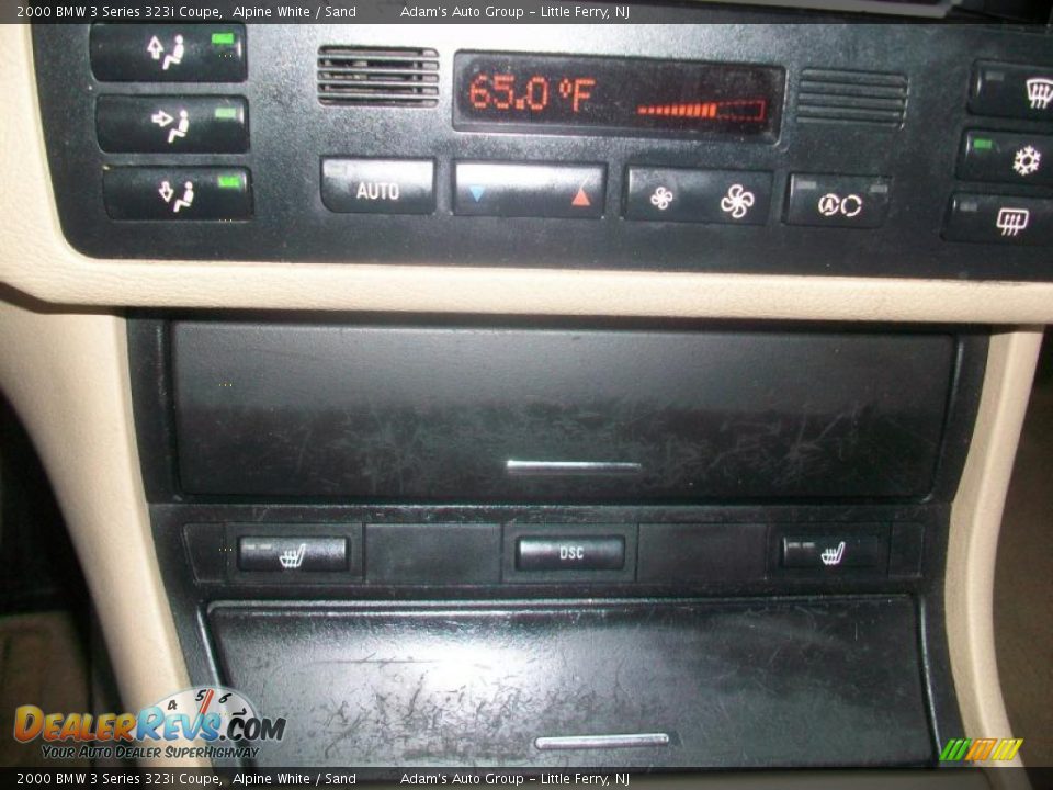 2000 BMW 3 Series 323i Coupe Alpine White / Sand Photo #12
