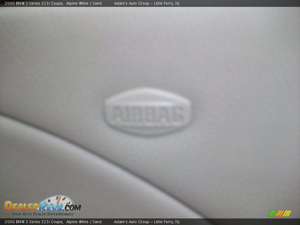 2000 BMW 3 Series 323i Coupe Alpine White / Sand Photo #19