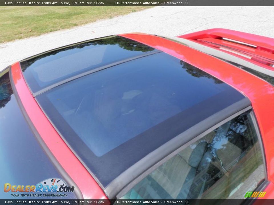 1989 Pontiac Firebird Trans Am Coupe Brilliant Red / Gray Photo #19