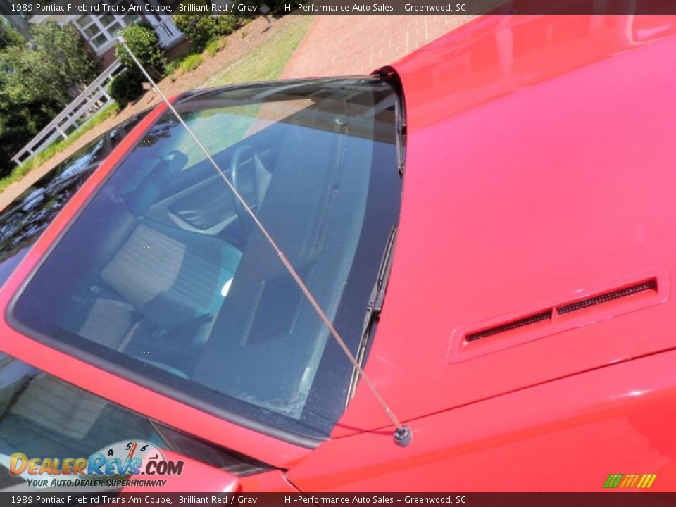 1989 Pontiac Firebird Trans Am Coupe Brilliant Red / Gray Photo #27