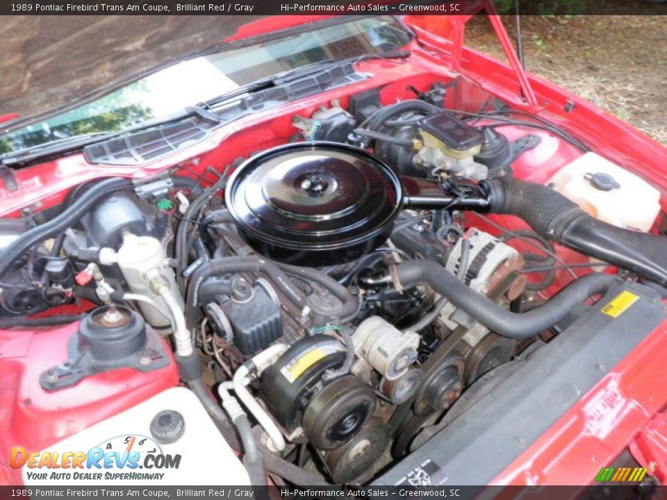 1989 Pontiac Firebird Trans Am Coupe Brilliant Red / Gray Photo #29