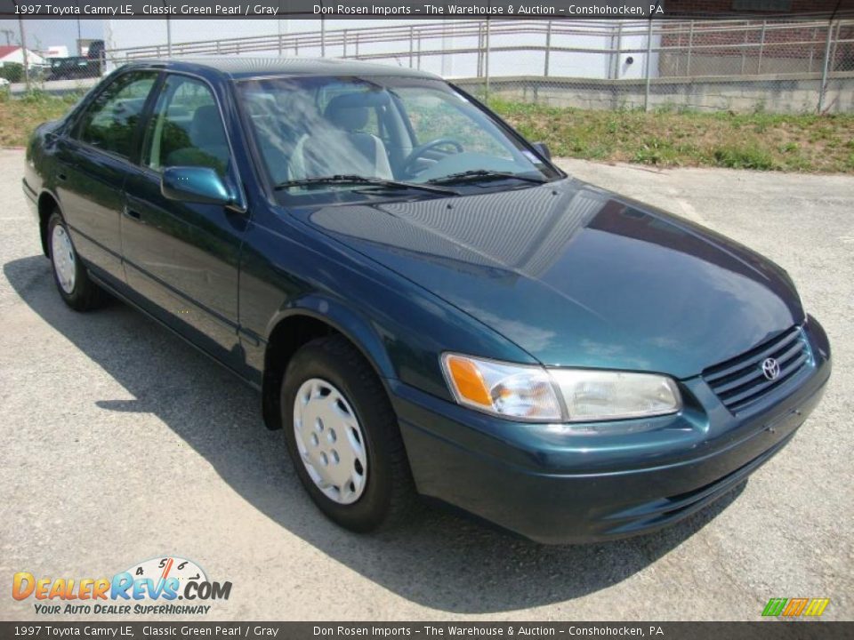 1997 Toyota Camry LE Classic Green Pearl / Gray Photo #4