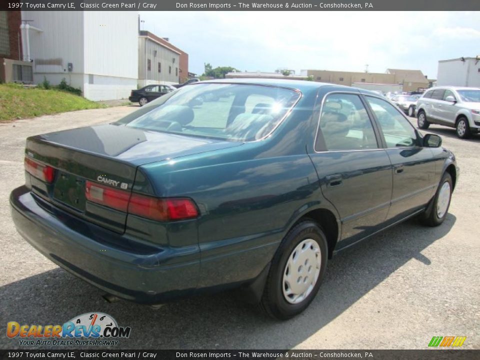 1997 Toyota Camry LE Classic Green Pearl / Gray Photo #8