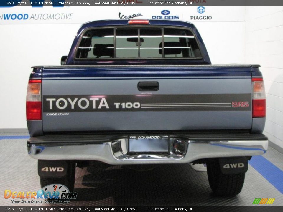 1998 Toyota T100 Truck SR5 Extended Cab 4x4 Cool Steel Metallic / Gray Photo #7