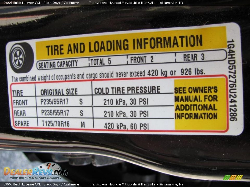 2006 Buick Lucerne CXL Black Onyx / Cashmere Photo #24
