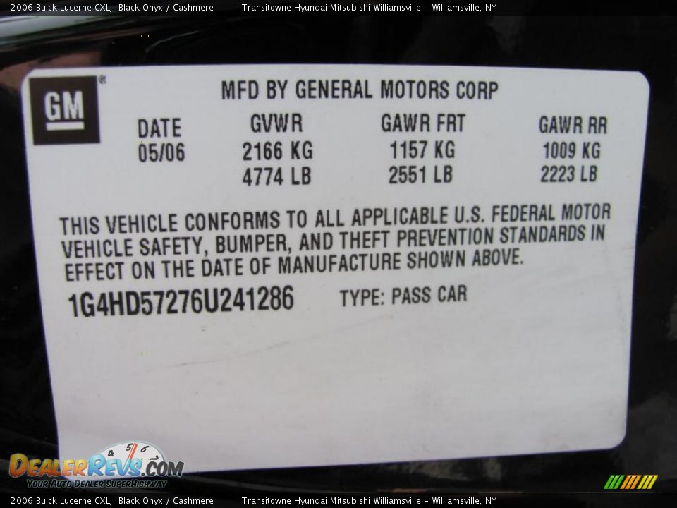2006 Buick Lucerne CXL Black Onyx / Cashmere Photo #25