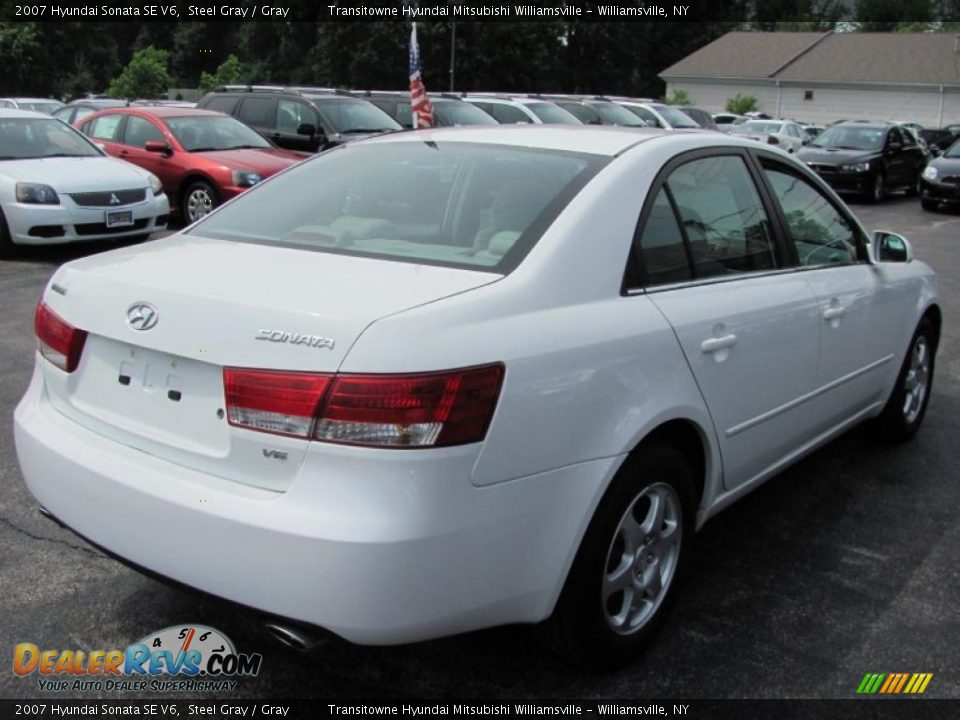 2007 Hyundai Sonata SE V6 Steel Gray / Gray Photo #2