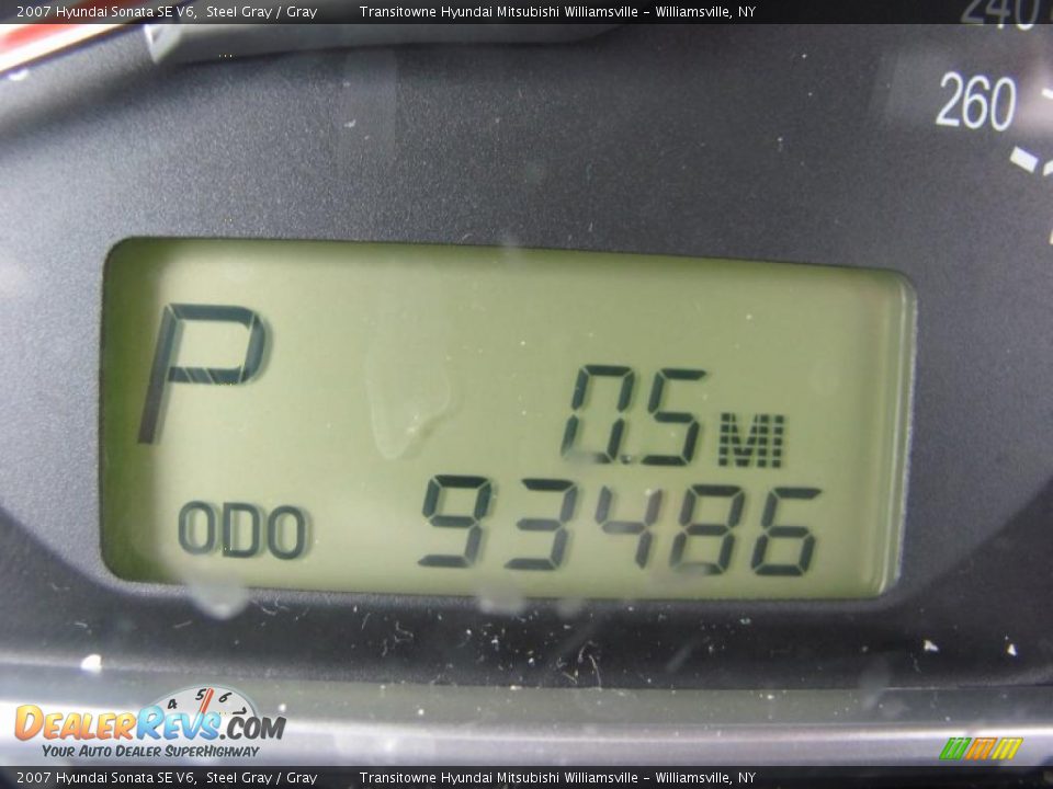 2007 Hyundai Sonata SE V6 Steel Gray / Gray Photo #3