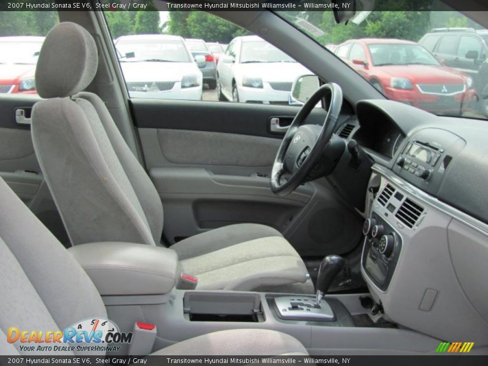2007 Hyundai Sonata SE V6 Steel Gray / Gray Photo #7