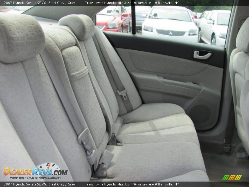 2007 Hyundai Sonata SE V6 Steel Gray / Gray Photo #8
