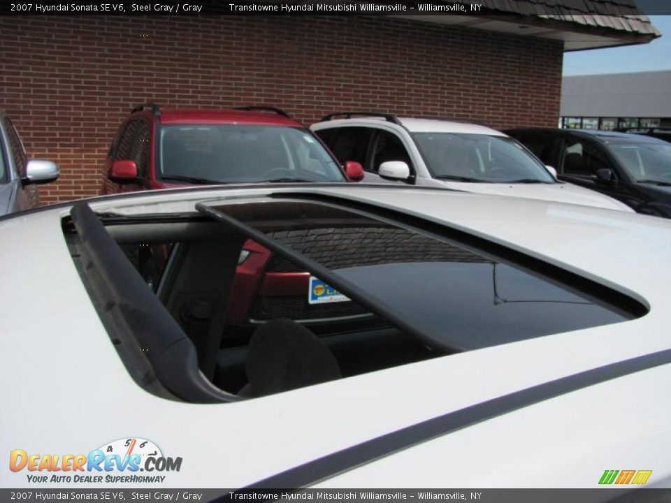 2007 Hyundai Sonata SE V6 Steel Gray / Gray Photo #9