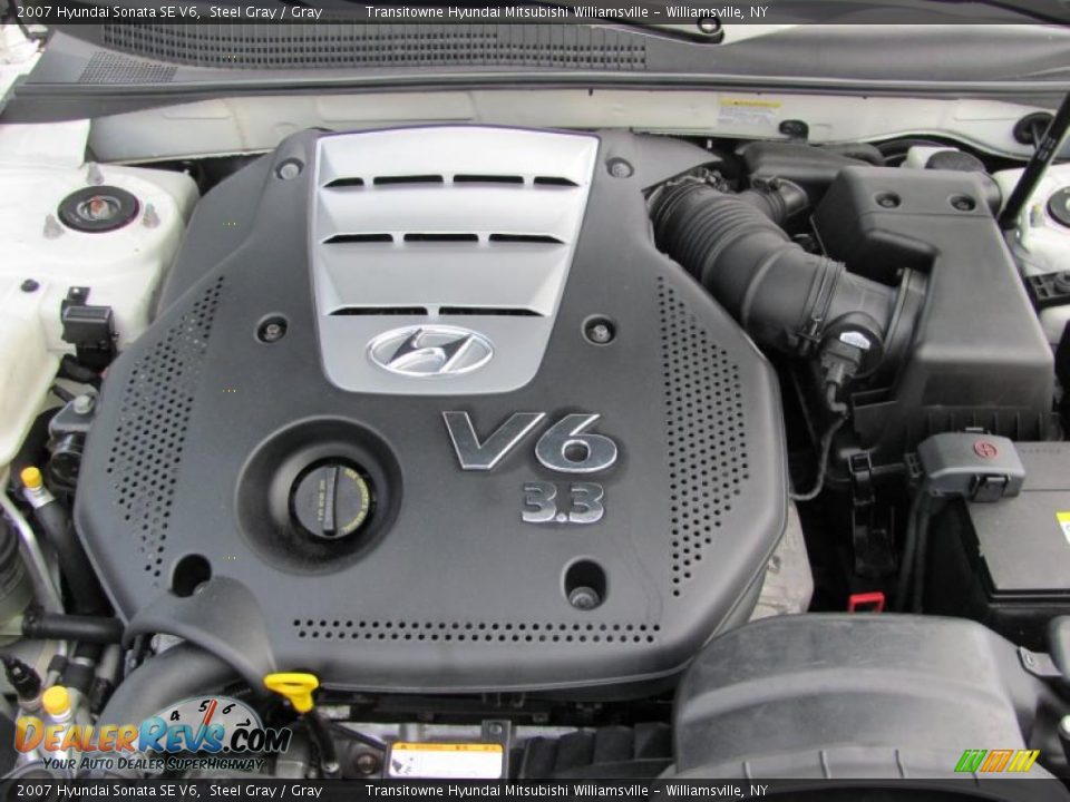 2007 Hyundai Sonata SE V6 Steel Gray / Gray Photo #10