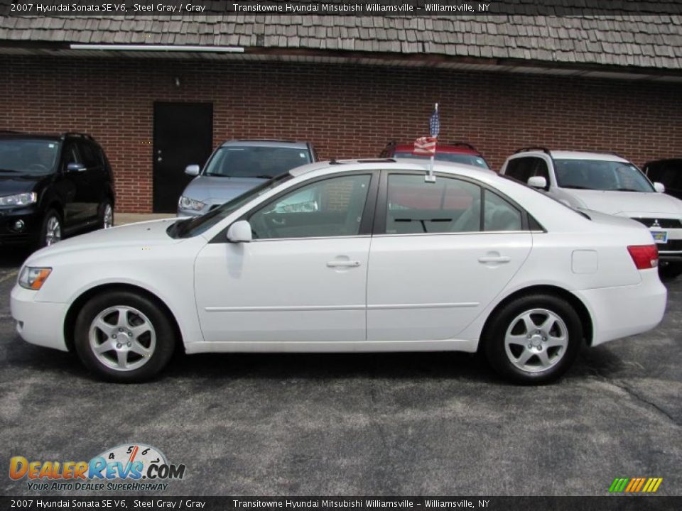 2007 Hyundai Sonata SE V6 Steel Gray / Gray Photo #11