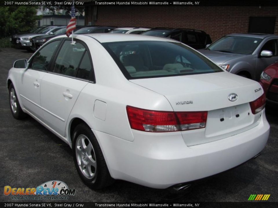 2007 Hyundai Sonata SE V6 Steel Gray / Gray Photo #12