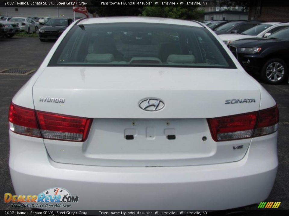 2007 Hyundai Sonata SE V6 Steel Gray / Gray Photo #13